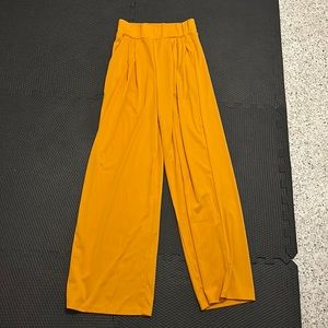 Women' s Long Pants High Waist Wide Leg Stretchy Trousers with Pocket
